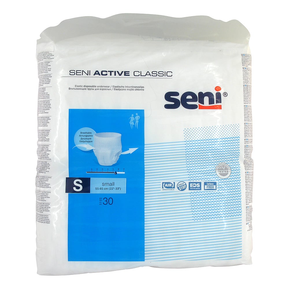 SENI Active Classic Inkontinenzslip Einmal S 30 Stück | medpex