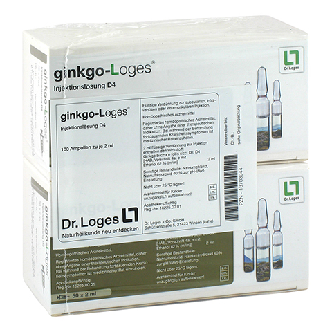 GINKGO-LOGES Injektionslsung D 4 Ampullen 100x2 Milliliter