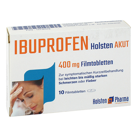Ibuprofen Holsten akut 400mg 10 Stck