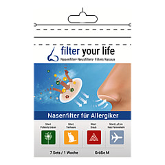 FILTER YOUR LIFE Nasenfilter f.Allergiker Gr.M