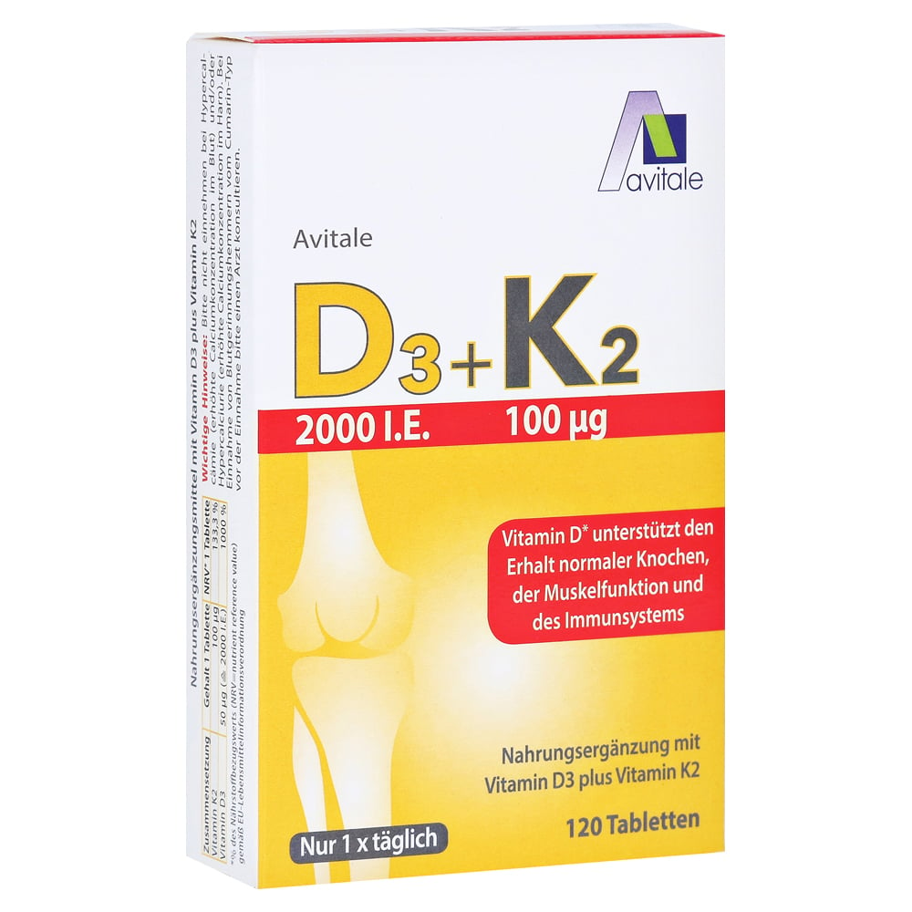 D3 K2 2000 I E 100 µg Tabletten 120 Stück Online Bestellen Medpex Versandapotheke