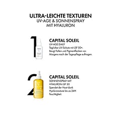 Vichy Ideal Soleil Sonnenspray mit Hyaluron LSF 30 + gratis Mineral Booster 89 Mini 10 ml 200 Milliliter - Info 6