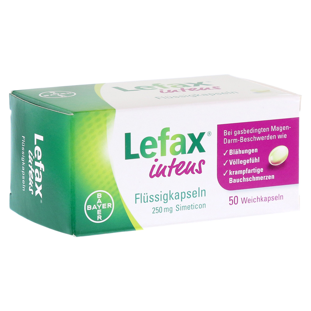 Lefax Intens Flüssigkapseln 250 mg Simeticon 50 Stück