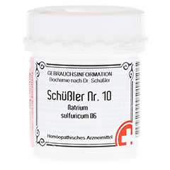 SCHSSLER NR.10 Natrium sulfuricum D 6 Tabletten 400 Stck