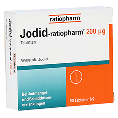 Jodid-ratiopharm 200µg 50 Stück N2