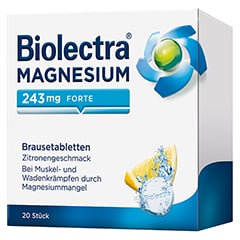 Biolectra Magnesium 243mg forte Zitrone 20 Stück N1