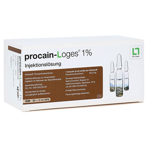 PROCAIN-Loges 1% Injektionslösung Ampullen 50x2 Milliliter N3