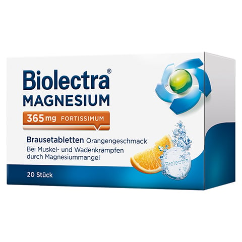 Biolectra Magnesium 365mg fortissimum Orange 20 Stück N1