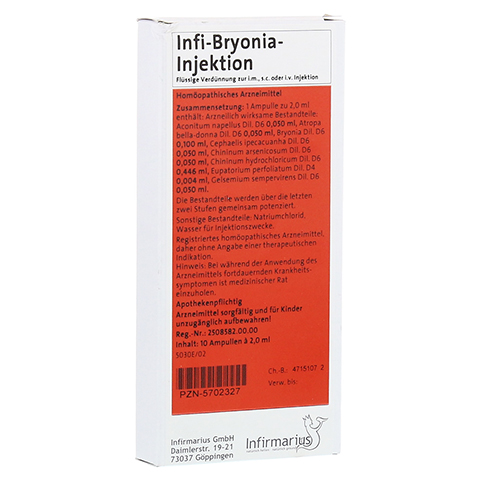 INFI BRYONIA Injektion 10x2 Milliliter N1