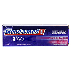 BLEND A MED 3D WHITE vitalizing fresh Zahnpasta 75 Milliliter - Vorderseite