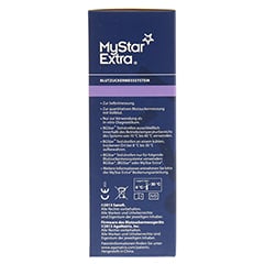 MYSTAR Extra Blutzuckermessgerät Set mg/dl 1 Stück - Linke Seite