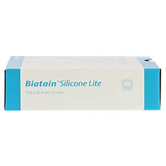 BIATAIN Silicone Lite Schaumverband 12,5x12,5 cm 10 Stück - Rechte Seite