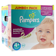 PAMPERS Active Fit Gr.4+ maxi plus 9-20kg Jumbo 62 Stck