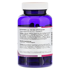 GLUTATHION REDUZIERT 100 mg Kapseln 120 Stck - Rckseite