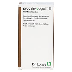 PROCAIN-Loges 1% Injektionsflasche 100 Milliliter N3 - Rückseite