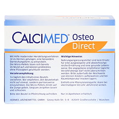 CALCIMED Osteo Direct Micro-Pellets 20 Stück - Rückseite