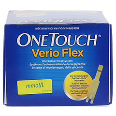 ONE TOUCH Verio Flex Blutzuckermesssystem mmol/l 1 Stck - Unterseite