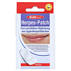 Herpes Patch Hydrokolloid 6 Stück - Vorderseite