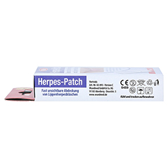 Herpes Patch Hydrokolloid 6 Stück - Linke Seite