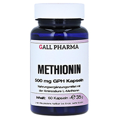 METHIONIN 500 mg GPH Kapseln 60 Stück