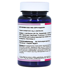 METHIONIN 500 mg GPH Kapseln 60 Stück - Linke Seite