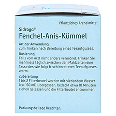 Sidroga Fenchel-Anis-Kümmel 20x2.0 Gramm - Linke Seite