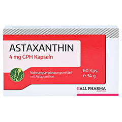 ASTAXANTHIN 4 mg GPH Kapseln 60 Stck - Vorderseite