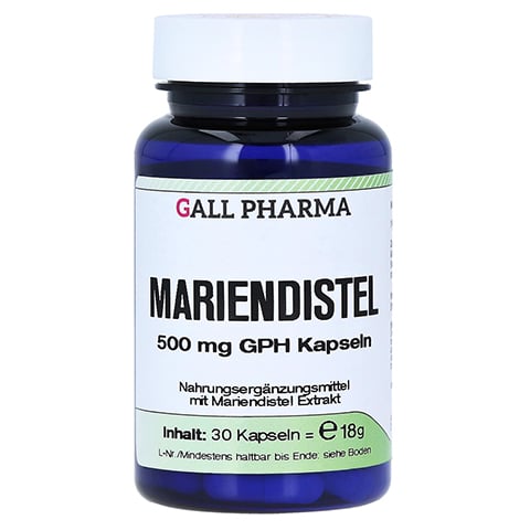 Mariendistel 500 mg GPH Kapseln 30 Stück