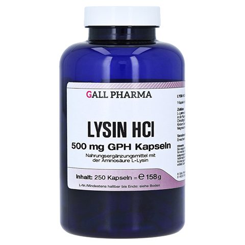 LYSIN HCL 500 mg GPH Kapseln 250 Stck