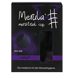 MERULA Menstrual Cup midnight schwarz 1 Stck - Vorderseite