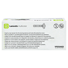 MYLIFE Lancets multicolor 200 Stck - Oberseite