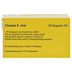 VITAMIN E VITAL 400 mg Rennersche Apotheke Weichk. 50 Stck N2 - Unterseite