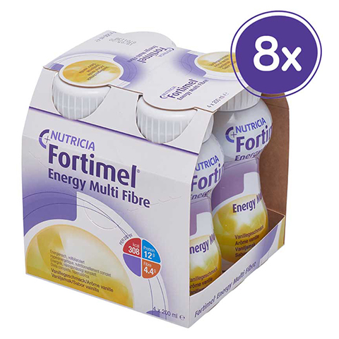 FORTIMEL Energy MultiFibre Vanillegeschmack 8x4x200 Milliliter