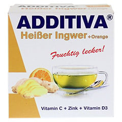 ADDITIVA heier Ingwer+Orange Pulver 120 Gramm - Vorderseite