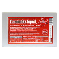 CARNIMIXX Liquid Ampullen 20 Stck - Vorderseite