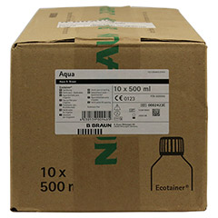 AQUA B.Braun Spllsung Kunststoff Flasche 10x500 Milliliter - Rechte Seite