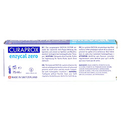 CURAPROX enzycal zero Zahnpasta 75 Milliliter - Rckseite