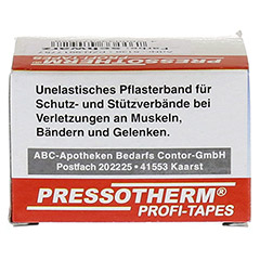 PRESSOTHERM Sport-Tape 3,8 cmx10 m schwarz 1 Stück - Rückseite