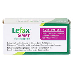 Lefax Intens Flüssigkapseln 250 mg Simeticon 50 Stück - Rückseite