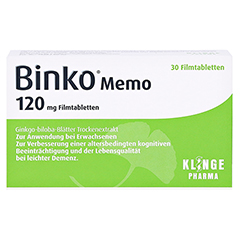 Binko Memo 120mg 30 Stück - Vorderseite