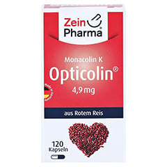 MONACOLIN K Opticolin 4,9 mg roter Reis Extrakt 120 Stück - Vorderseite