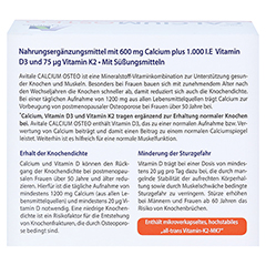 CALCIUM OSTEO 600 Direkt Portionssticks 120 Stück - Rückseite