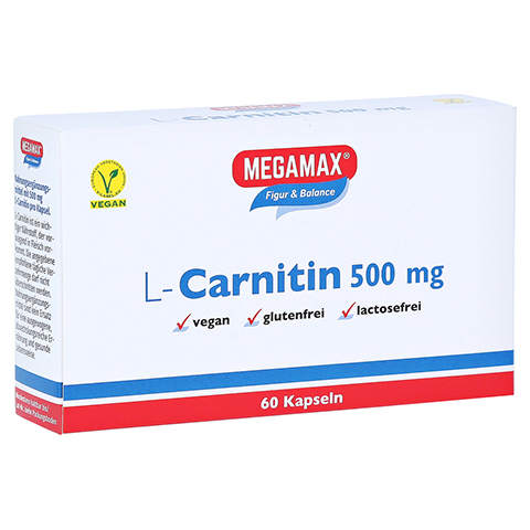 MEGAMAX L-Carnitin 500 mg Kapseln 60 Stück