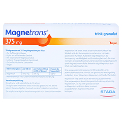 Magnetrans Trink 375 mg Granulat 50 Stück - Rückseite