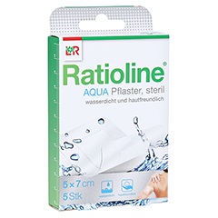 Ratioline aqua Duschpflaster Plus 5x7 cm steril 5 Stück