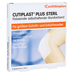 CUTIPLAST Plus steril 7,8x10 cm Verband 5 Stück