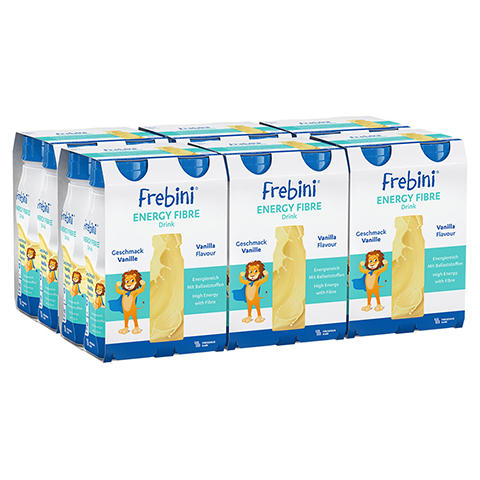 FREBINI Energy Fibre Drink Vanille Trinkflasche 6x4x200 Milliliter