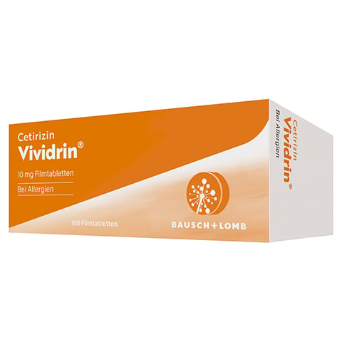 Cetirzin Vividrin - Schnell wirksame Allergietabletten 100 Stück N3