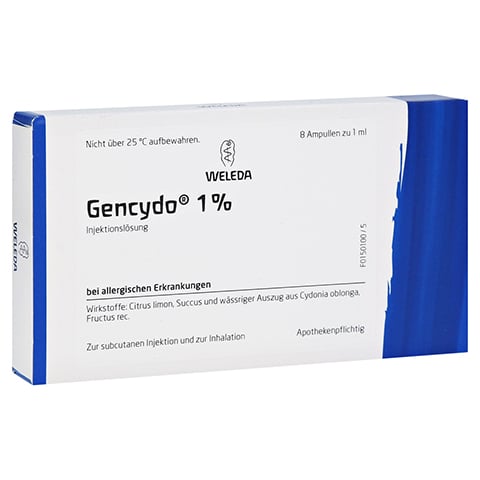 GENCYDO 1% Injektionslösung 8 Stück N1