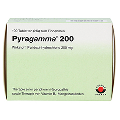 PYRAGAMMA 200 Tabletten 100 Stck N3 - Vorderseite